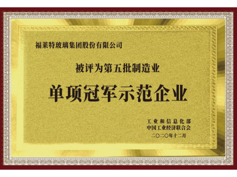 单项冠军示范企业